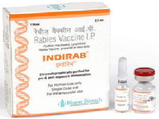 Индираб вакцина/прививка от бешенства для человека