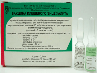 Энцепур вакцина/прививка от клещевого энцефалита